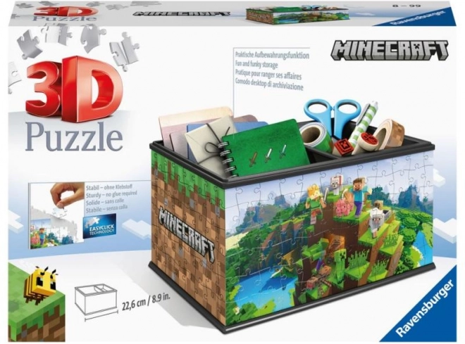 Ravensburger 3D sestavljanka MINECRAFT shranjevalna skrinja (108 koščkov)