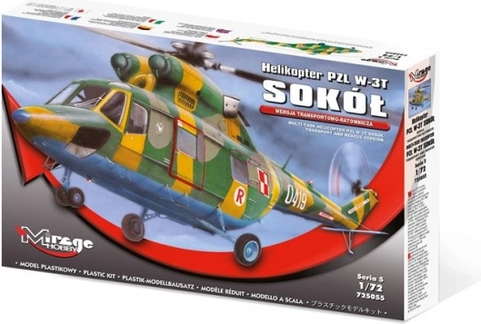 Kunststof model van de helikopter PZL W-3T Sokół