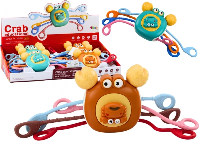 Interactive sensorimotor crab – silicone teether for kids