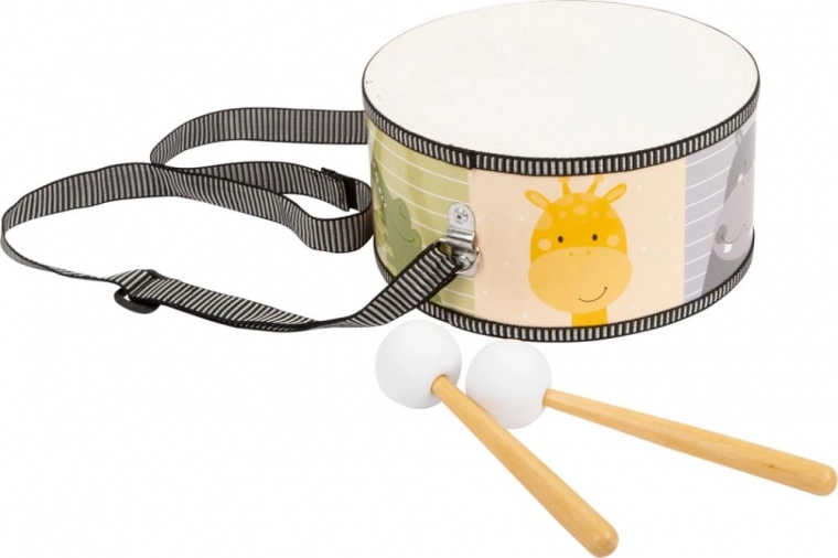 Small Foot kids’ drum Colorful Safari with drumsticks