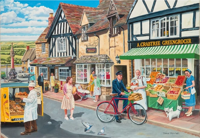 Puzzle GIBSONS Piecing Together – Village Visit, 40 pieces