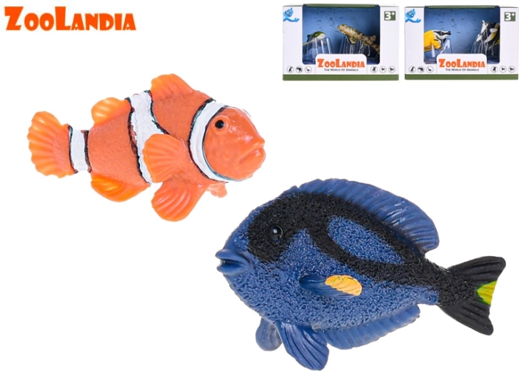 Zoolandia animali marini – set di figurine in plastica per acquario, 3 tipi
