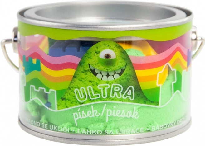 Ultra sabbia 200 g – sabbia cinetica verde con formine