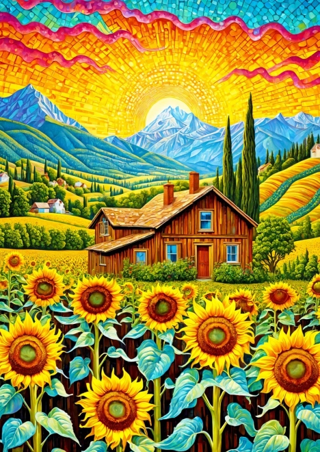 ENJOY Sunflower House Puzzle – 1000 Pieces