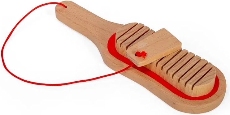 Bigjigs Toys wooden guiro – natural finish