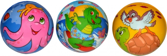 Dziecięca piłeczka ze zwierzątkami 9 cm