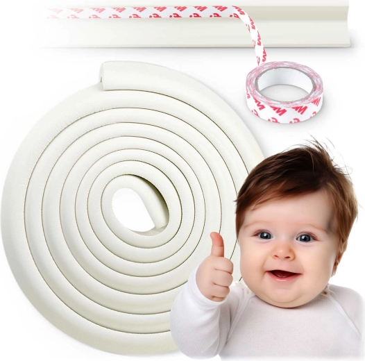 Paraspigoli in schiuma di sicurezza RICOKIDS, bianco, 6 m