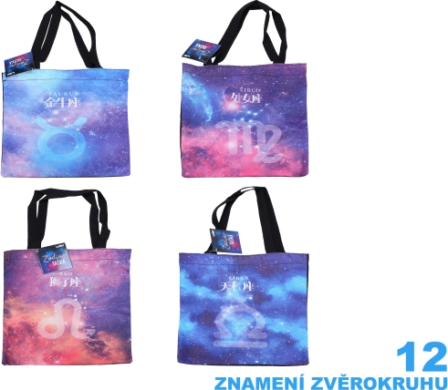 Zodiac Fabric Tote Bag 33 × 42 cm
