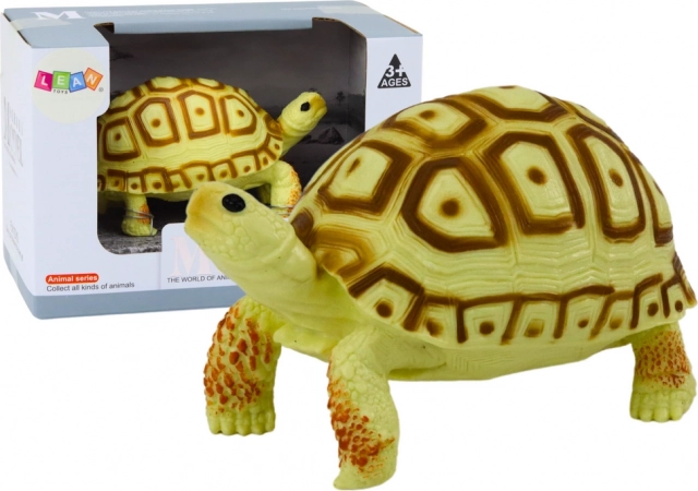 Collectible turtle figurine – light yellow and brown, 11 cm