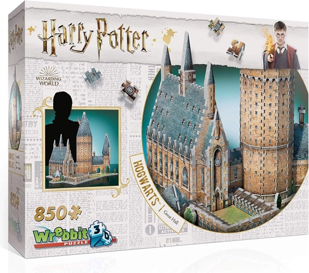 Wrebbit 3D Puzzle Harry Potter: Hogwarts Great Hall 850 Pieces
