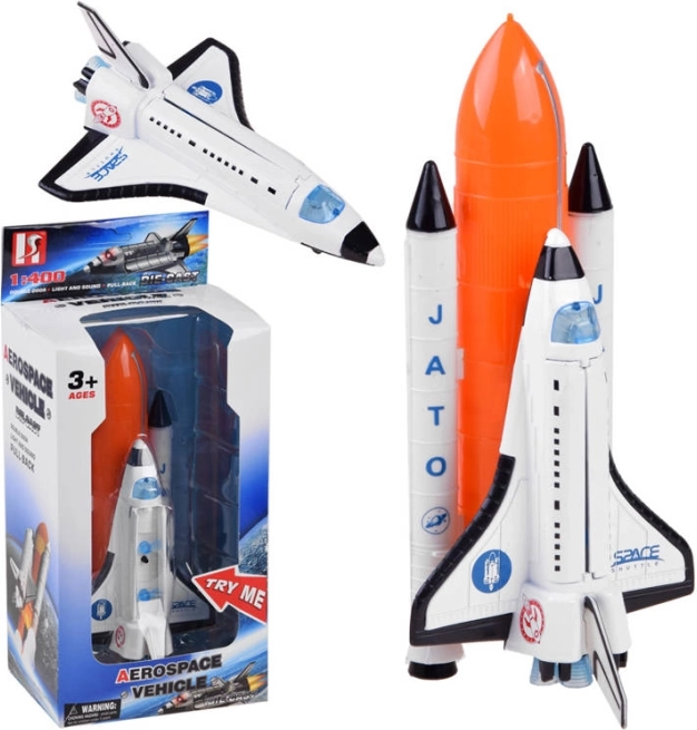 Vaisseau spatial avec fusée effets lumineux et sonores