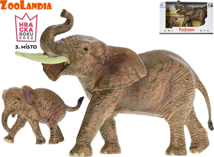 Zoolandia elefante con cucciolo figurine per lo ZOO