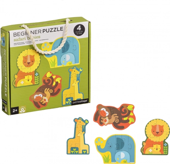 Petit Collage Prve Puzzle Mladunci Safarija