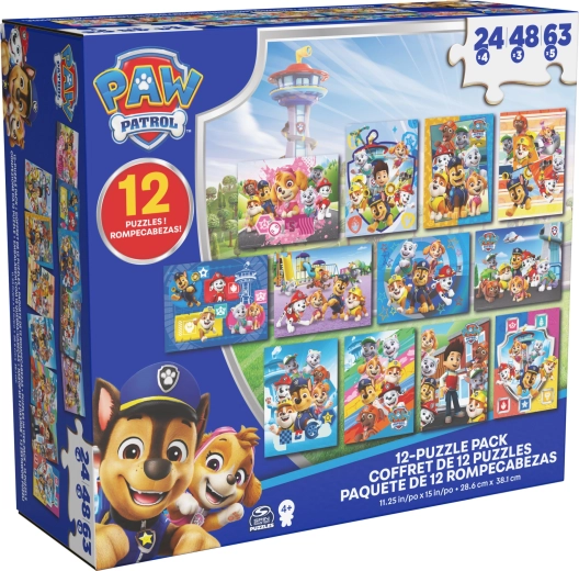 PAW PATROL Puzzle 12-in-1 – large kids' puzzle set