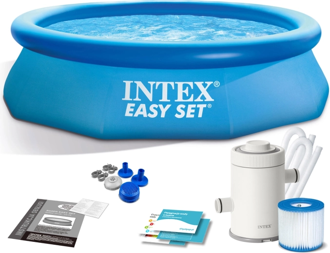 Piscine autoportante de jardin 305 × 76 cm 3-en-1 INTEX