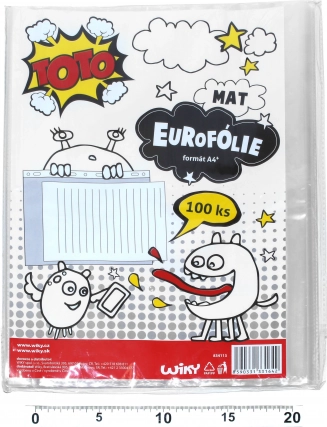 Transparent hanging cover U format A4 matte