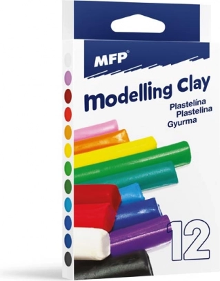Modeling clay – set of 12 colors, 200 g