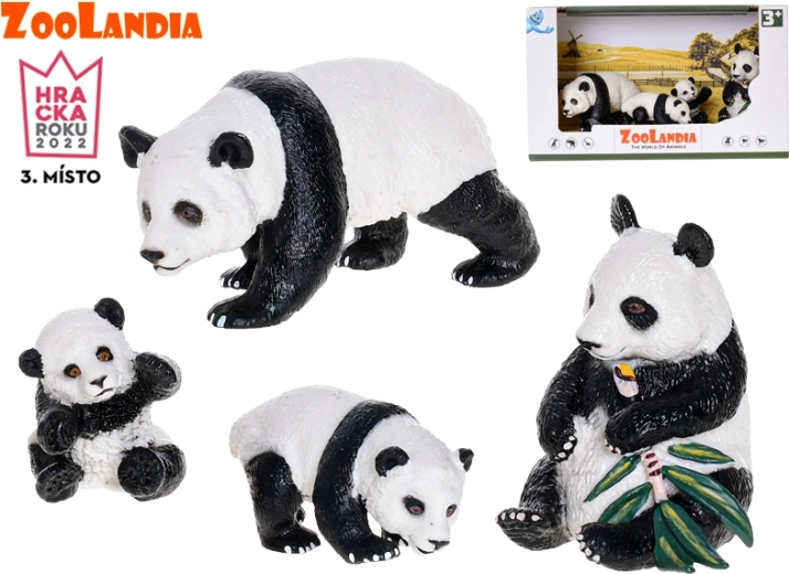 Zoolandia Panda Family – box figurines