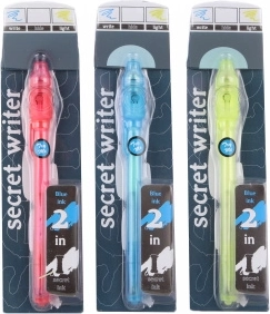 Pen with Invisible Ink 2-in-1