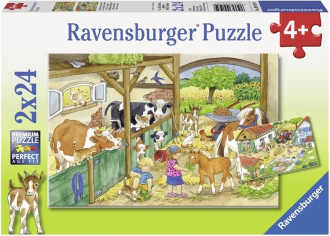 A Day on the Farm Puzzle 2x24 pieces