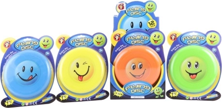 Flyvende tallerken med smilende ansigt 19 cm