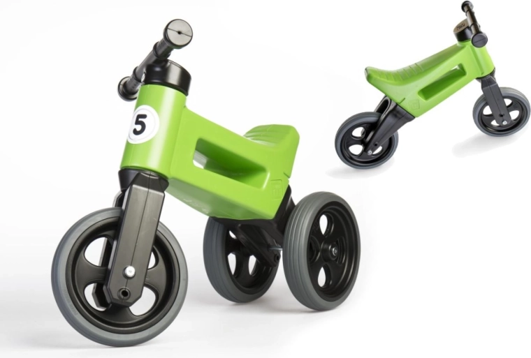FUNNY WHEELS Rider Sport 2-in-1 balance bike for kids – Green