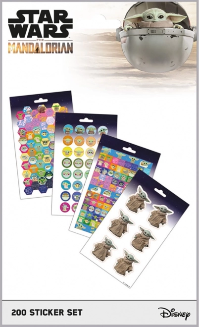 Autocollants Mandalorian - Lot de 200 pièces