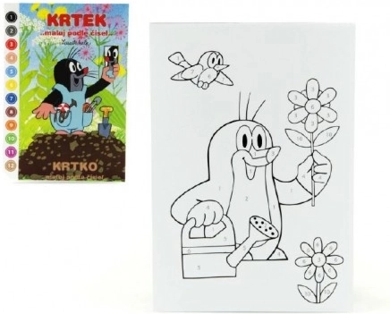 Omaľovánka A5 Krtko Maľuj Podľa Čísel
