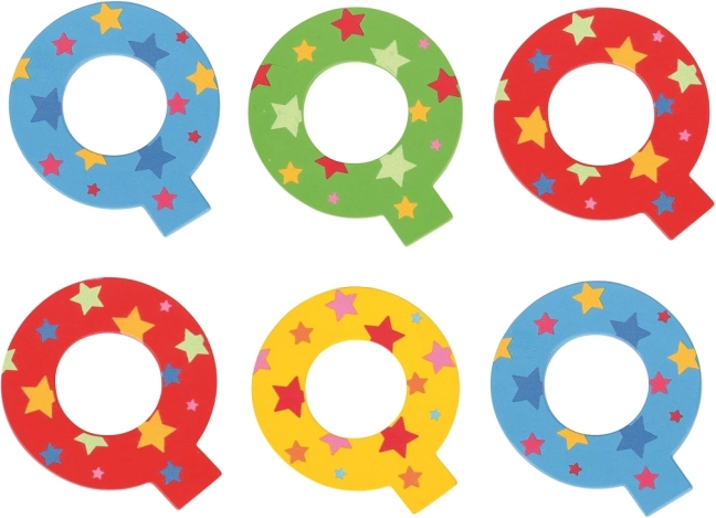 Lettera a forma di stella Q di Bigjigs Toys