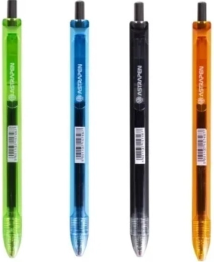 Penna a sfera ASTRA Stripes, 0,7 mm, mix di colori