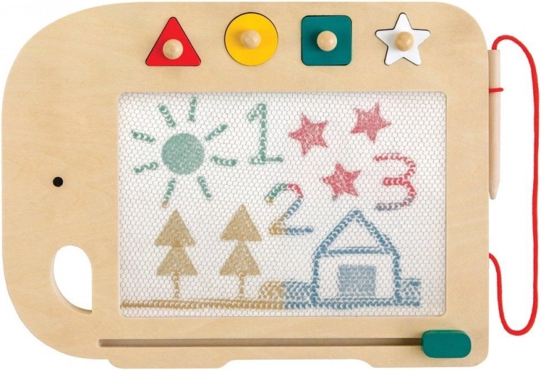 Petit Collage lavagna magnetica da disegno in legno