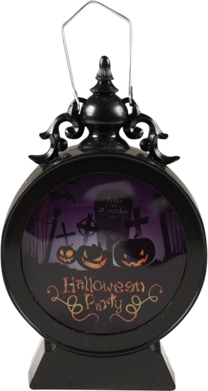 Round Halloween LED lamp with light