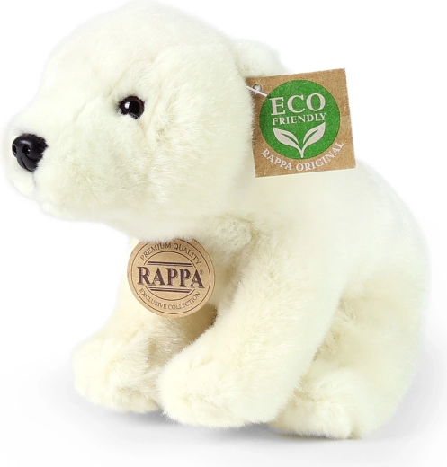 Plysbjørn isbjørn 20 cm eco-friendly RAPPA
