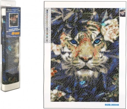Diamond Painting Hidden Tiger 30x40 cm