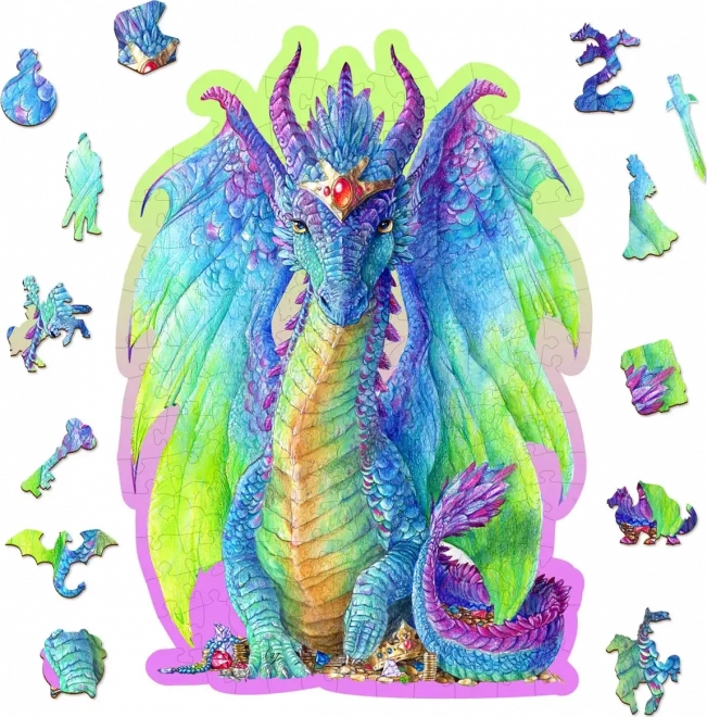 Lesene sestavljanke Veličastni zmaj 150 kosov