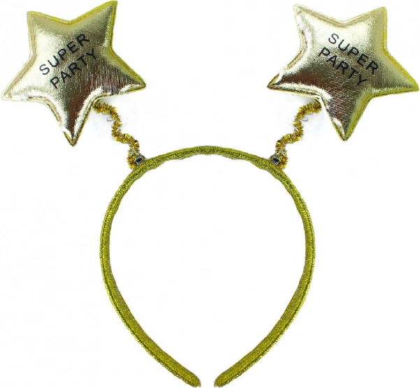 Carnival Headband Super Party in Gold Color