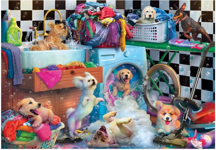 Puzzel Speelse Puppy’s XL 260 stukjes