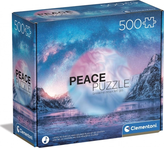 sestavljanka 500 kosov Clementoni Peace Collection light blue