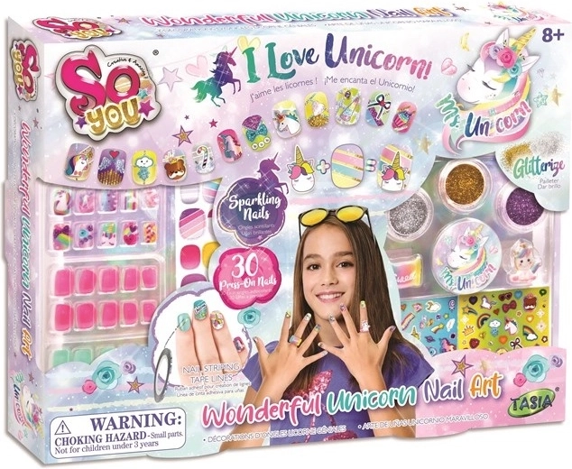 TASIA unicorn press-on nails