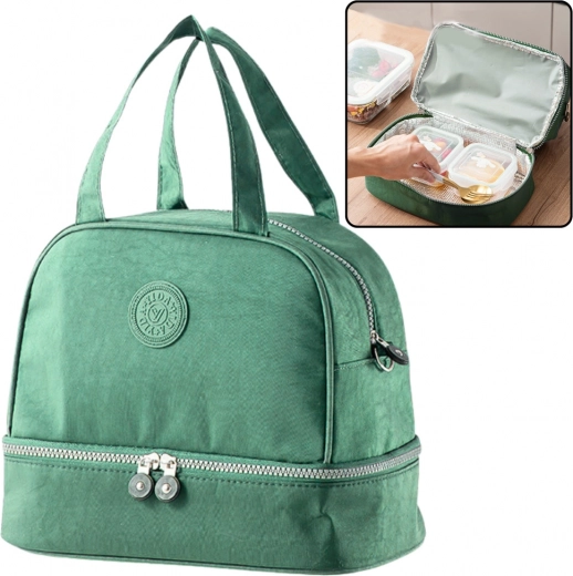 Izolacyjna torba termiczna na lunch zielona