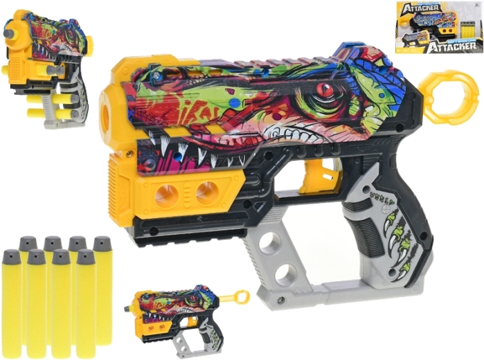 Skumpistol 22,5 cm – dino eller graffiti