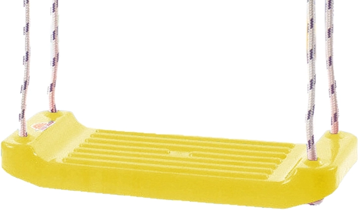 Plastic swing – board seat, yellow