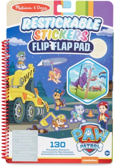Paw Patrol bloc autocollants repositionnables flip-flap – Mission ultime