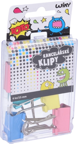 Office clips 25 mm, set of 6 pcs