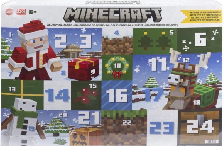 minecraft adventni koledar 2024 s figuricami in dodatki