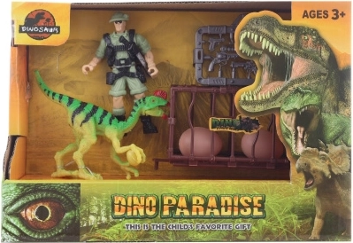 Dinosaur with Soldier and Accessories