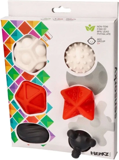 High-contrast sensory balls 6 pcs 6m+ Mom's Care