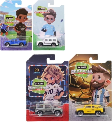 Metal toy car 1:64 on card 7 cm