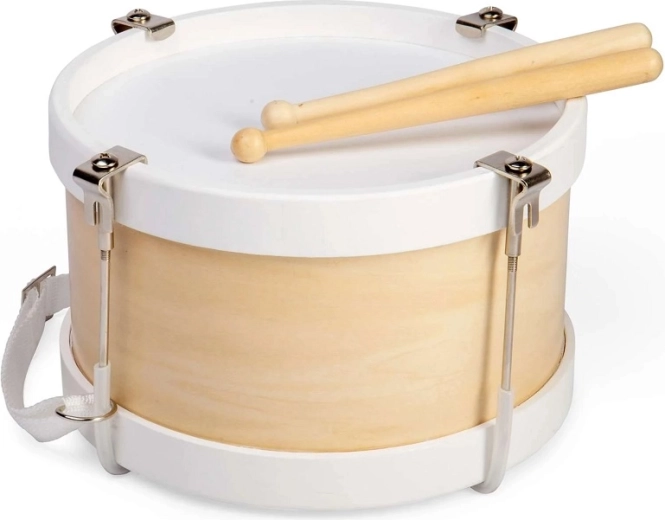 Trætromme med rem – natur