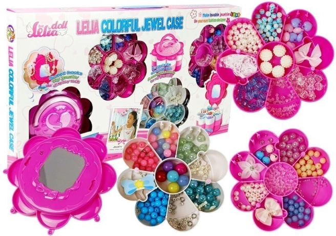 DIY Jewelry Set Folding Box with Mirror